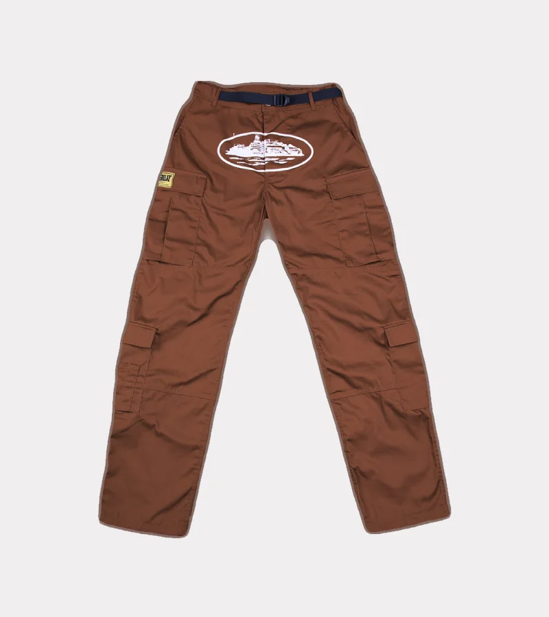 Guerillaz Cargo Pants Brown By Corteiz