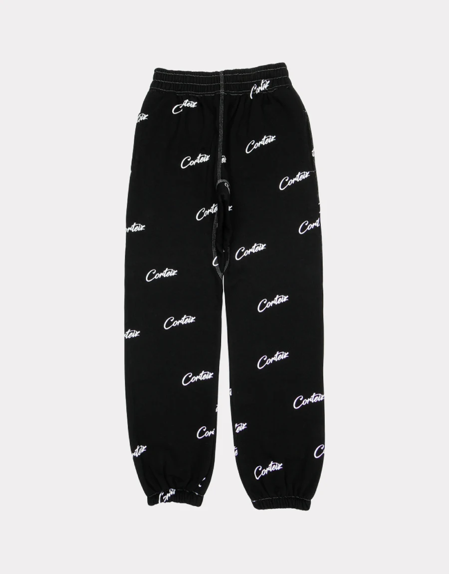 All Over Print Joggers Black by Corteiz