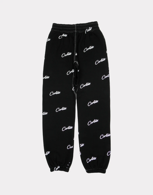 All Over Print Joggers Black by Corteiz