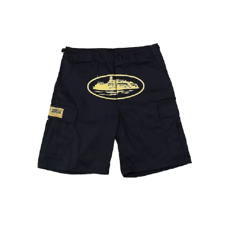 Guerillaz 21′ Shorts Black/ Yellow By Corteiz