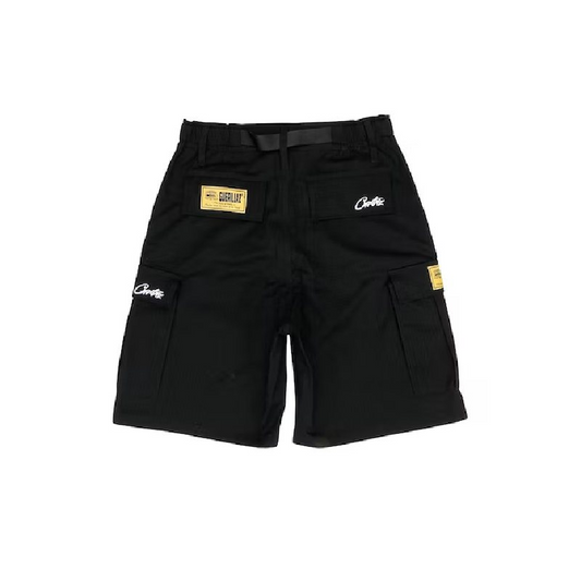 Guerillaz 21′ Cargo Shorts Black By Corteiz