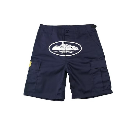 Guerillaz Shorts Navy By Corteiz