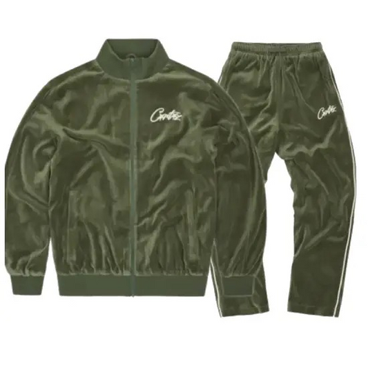 VVS Green Velvet Tracksuit by Corteiz