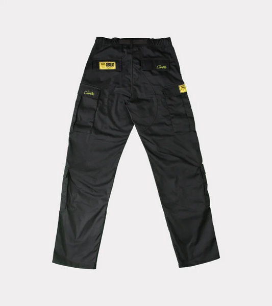Guerillaz Cargos Black/Yellow By Corteiz