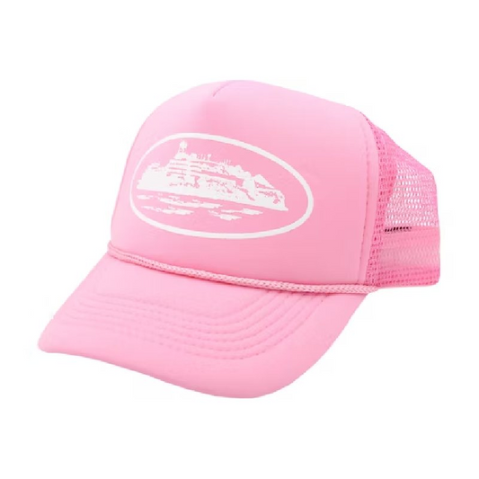 Trucker Hat Pink by Corteiz