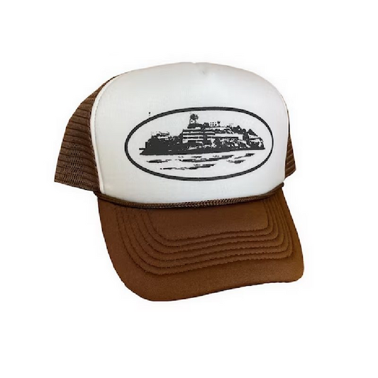 Trucker Hat Cocoa by Corteiz