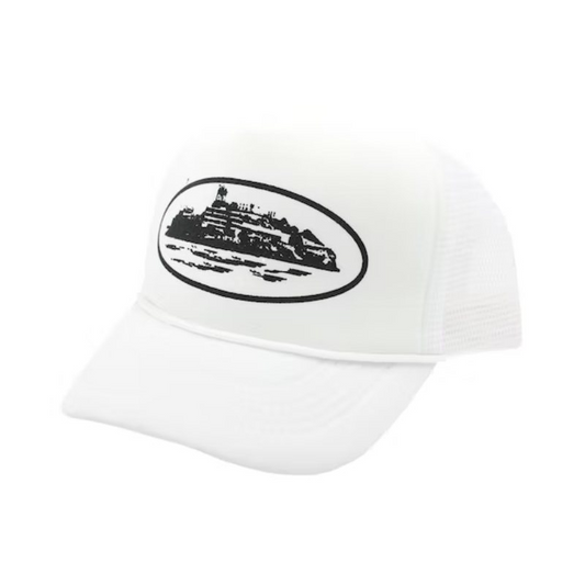 Trucker Hat White by Corteiz