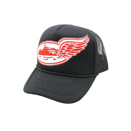 Wing Trucker Hat Black/Red/White by Corteiz